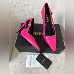 Versace Pink Women's leather Heels 100cm 37